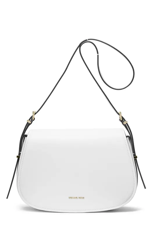 Michael Kors Medium Flap Messenger Optic White Maat: OS | Handtassen Outlet | Dames | Wit