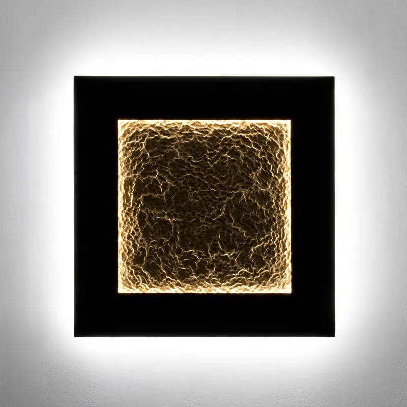 Plenilunio Eclipse kinkiet LED, brązowy/złoty, 80 cm