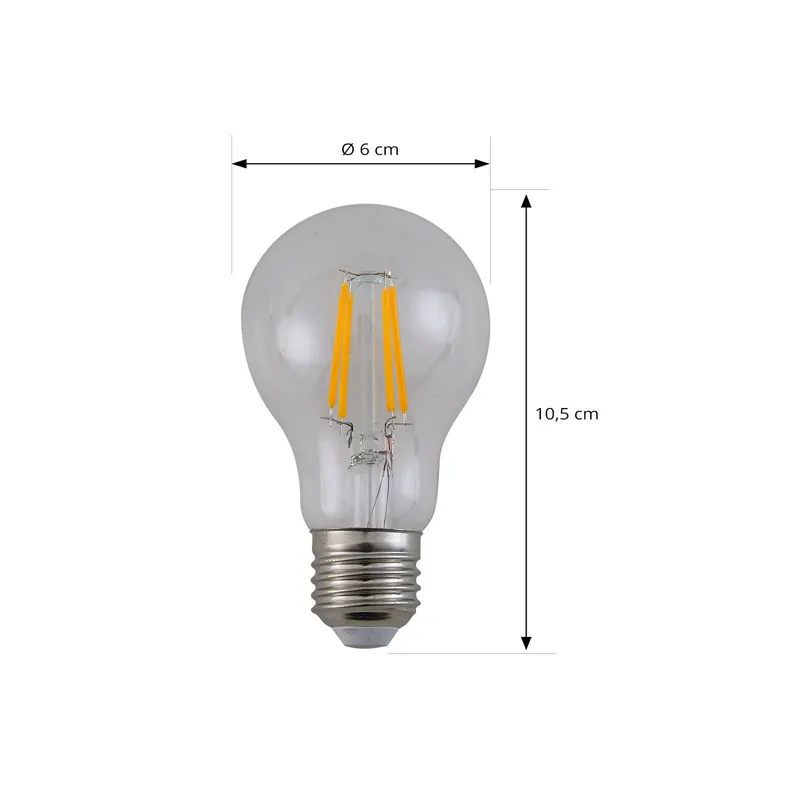 Żarówka LED Arcchio filament, E27 7,2 W, 4000 K, przezroczysta, 1521 lm