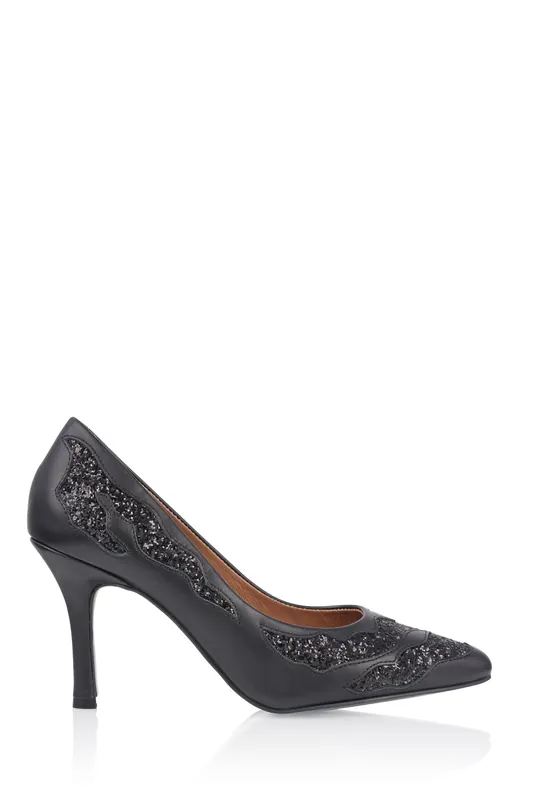 DWRS label Mykonos Flames Glitter Black Maat: 41 | Pumps Outlet | Dames | Zwart