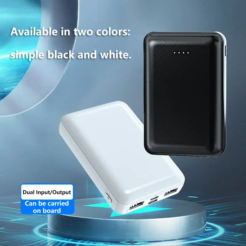 Powerbank 5V 2A 20000mAh USB Szybkie Ładowanie Ultracienki Mini Przenośny Zewnętrzny Akumulator do Kamizelki Grzewczej Kurtki