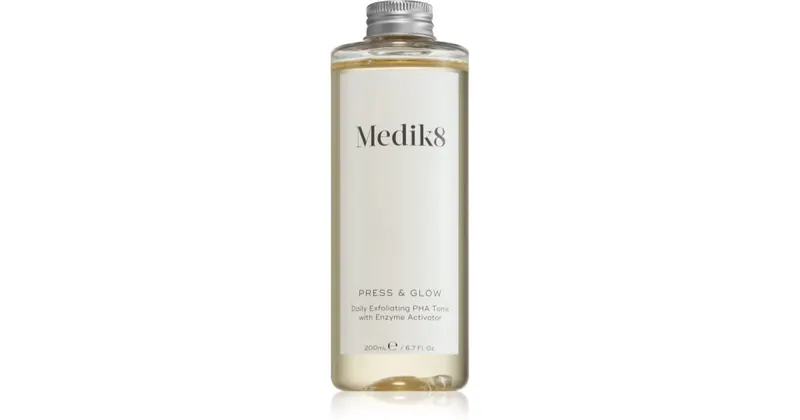 Medik8 Press&Glow tonik złuszczający mleczko oczyszczające 200 ml