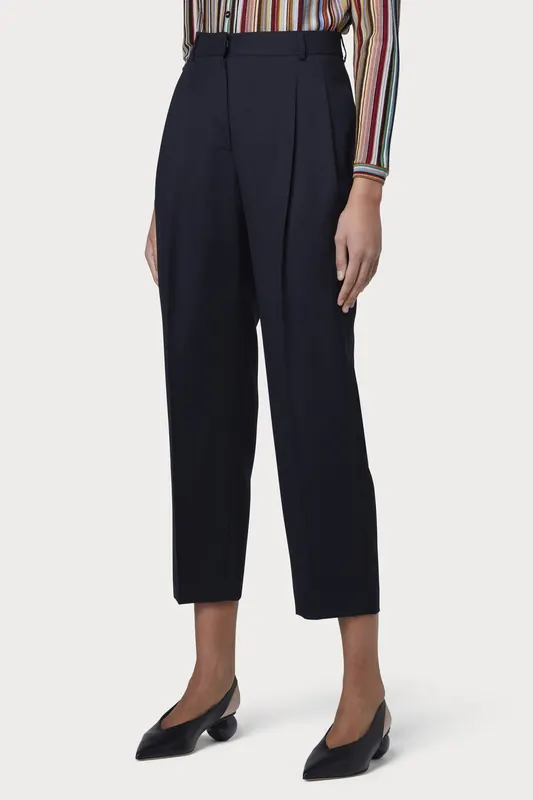 Paul Smith Womens Trousers Very Dark Navy Maat: 40 | Pantalons Outlet | Dames | Blauw