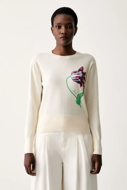 Kenzo sweter damski z bawełną