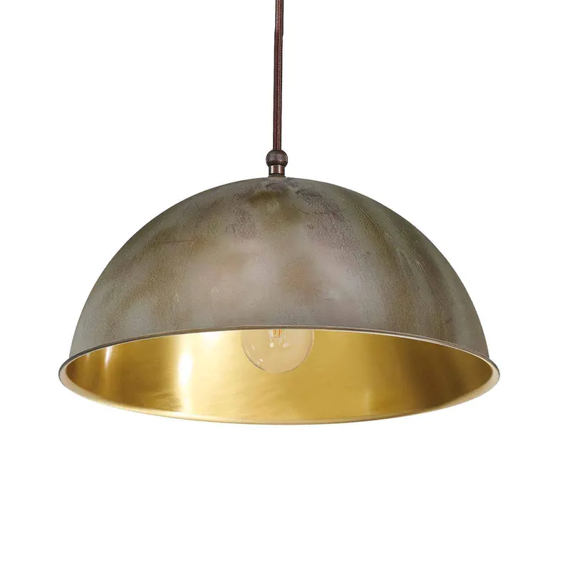 Lampa wisząca Circle, złota/mosiężna antyk, Ø20cm