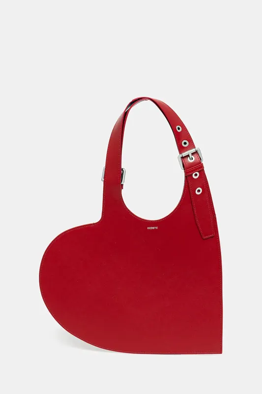 Coperni torebka skórzana Belt Heart Tote