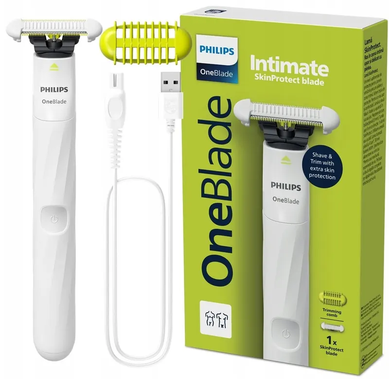Golarka Philips Oneblade Intimate Do Ciała Włosów Bikini Maszynka Trymer