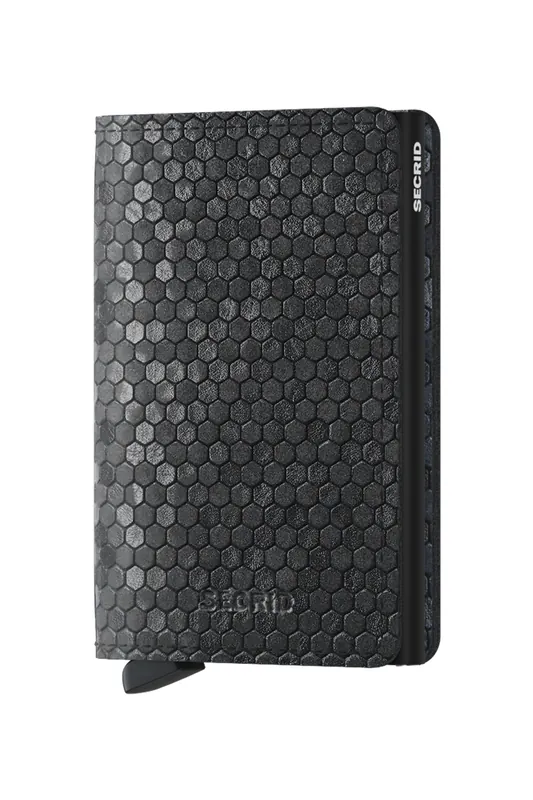 Secrid Unisex Slimwallet Hexagon Black Maat: OS | Portemonnees Outlet | Unisex | Zwart