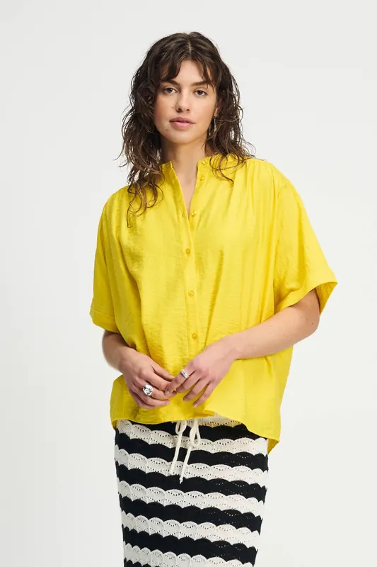 POM Amsterdam Blouse - Summer Yellow Maat: 34 | Blouses Outlet | Dames | Geel