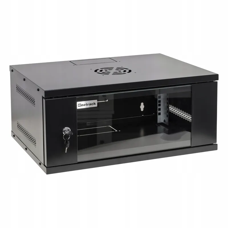 Szafa Serwerowa Wisząca Rack 19" 4U 400mm Netrack ECO-Line Czarna