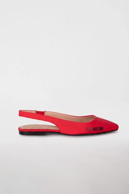 Moschino Lycra Slingback Ballet Flats Red Maat: 39 | Ballerina's Outlet | Dames | Rood