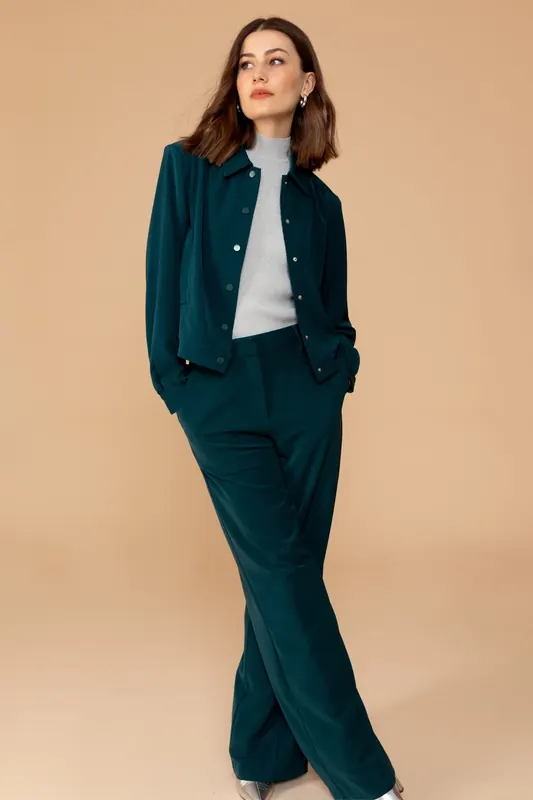 Freebird Lolani Pants Deep Teal Maat: XS | Pantalons Outlet | Dames | Groen