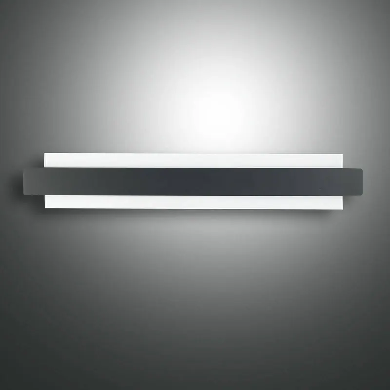 Kinkiet LED Regolo z metalowym frontem czarny