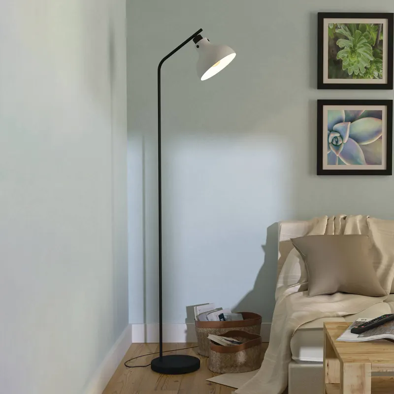 Lampa stojąca Matlock, wysokość 158 cm, szary/czarny