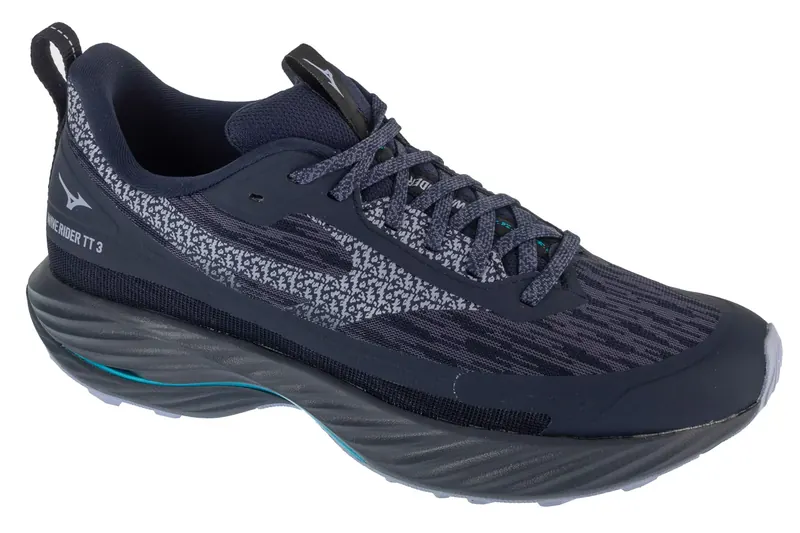 Mizuno Wave Rider TT 3 J1GC253201, Męskie, Czarne, buty do biegania, tkanina, rozmiar: 44,5