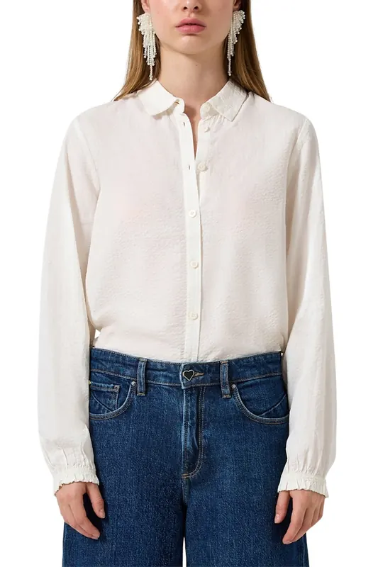 s.Oliver -qs Blouses Offwhite Maat: 44 | Longsleeves Outlet | Dames | Wit