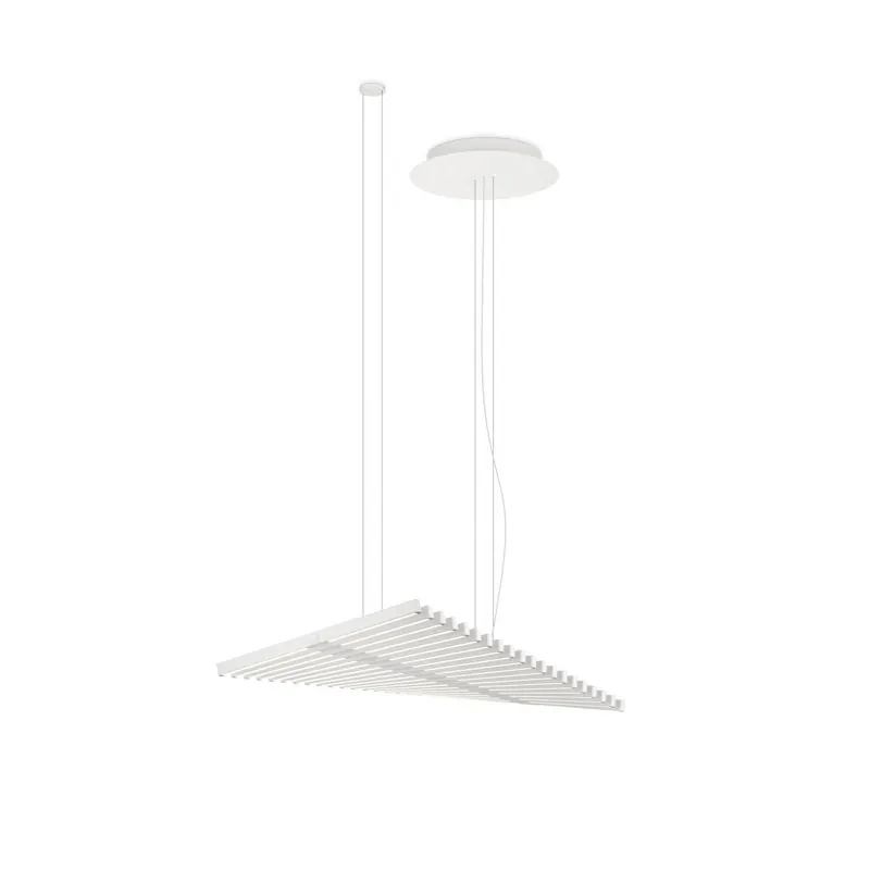 Żyrandol LED Vibia RHYTHM, biały, 93 x 47 cm, 927 ściemniany