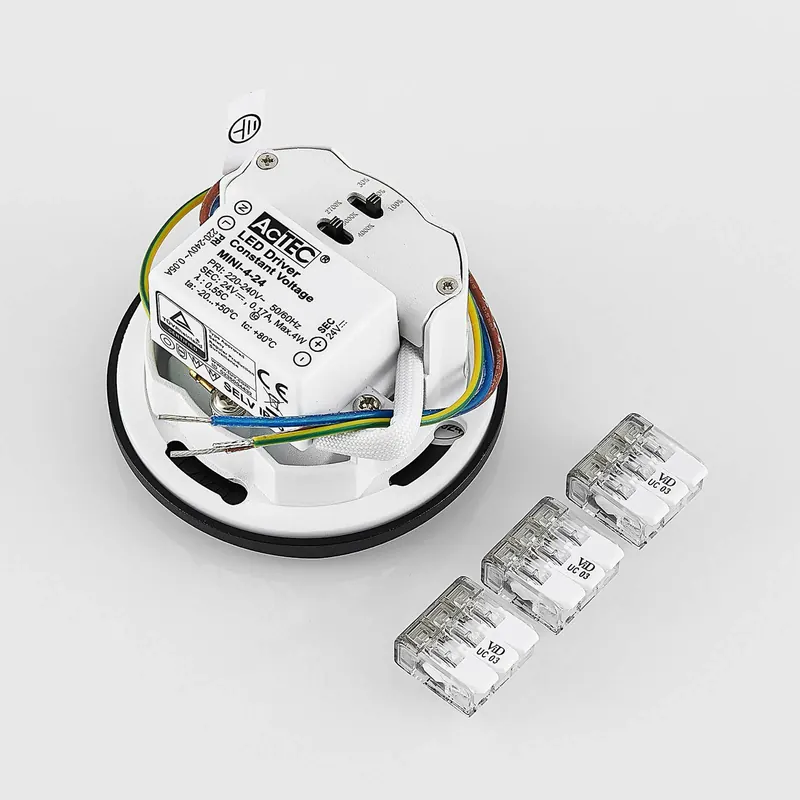 Oprawa wpuszczana LED Molto Luce Wall 68R Sina IP44 RD, czarna