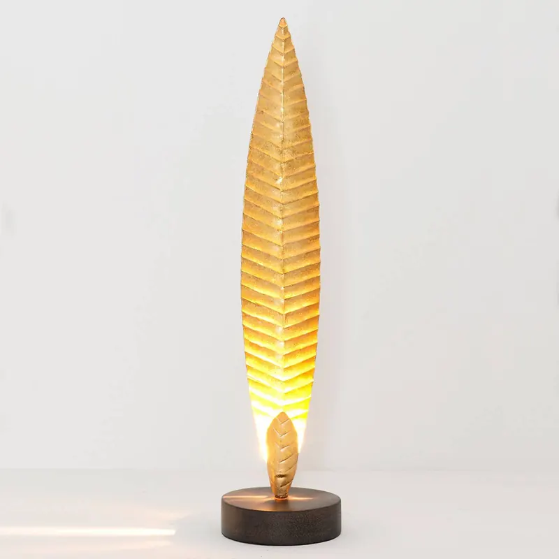 Lampa stołowa Penna złota wysokość 38 cm