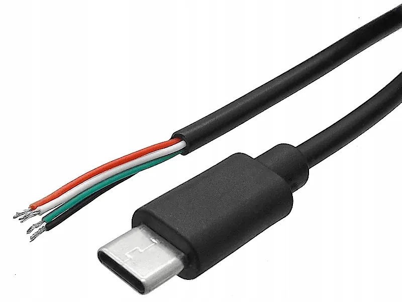 Wtyk Usb C z kablem przewodem 100cm 1m