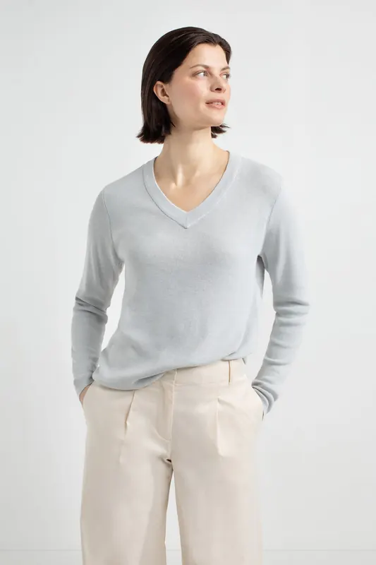 Josephine & Co Astrid Sweater Light Grey Maat: S | Sweaters Outlet | Dames | Grijs