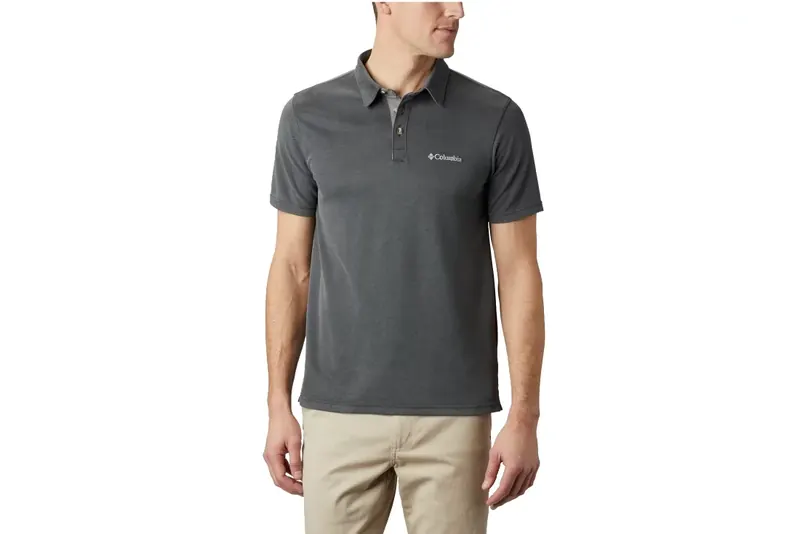 Columbia Nelson Point Polo 1772721011, Męskie, Szare, koszulki polo, Modal, rozmiar: M
