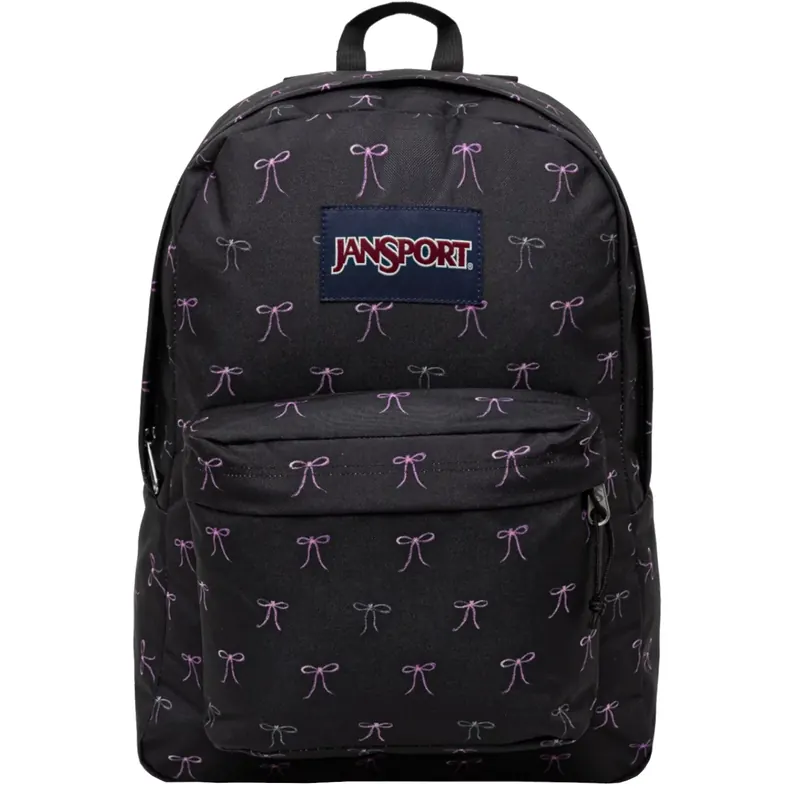 JanSport Superbreak Backpack EK0A5BAG0W2, Unisex, Czarne, plecaki, poliester, rozmiar: One size