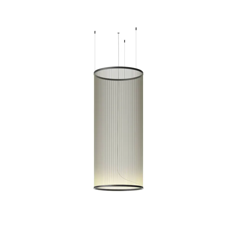 Vibia żyrandol LED ARRAY zielony 193 x 83 cm Cylinder 927 ciemny