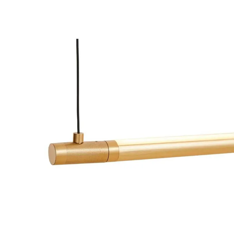 LOOM DESIGN lampa wisząca LED Straw 200, złota, aluminium