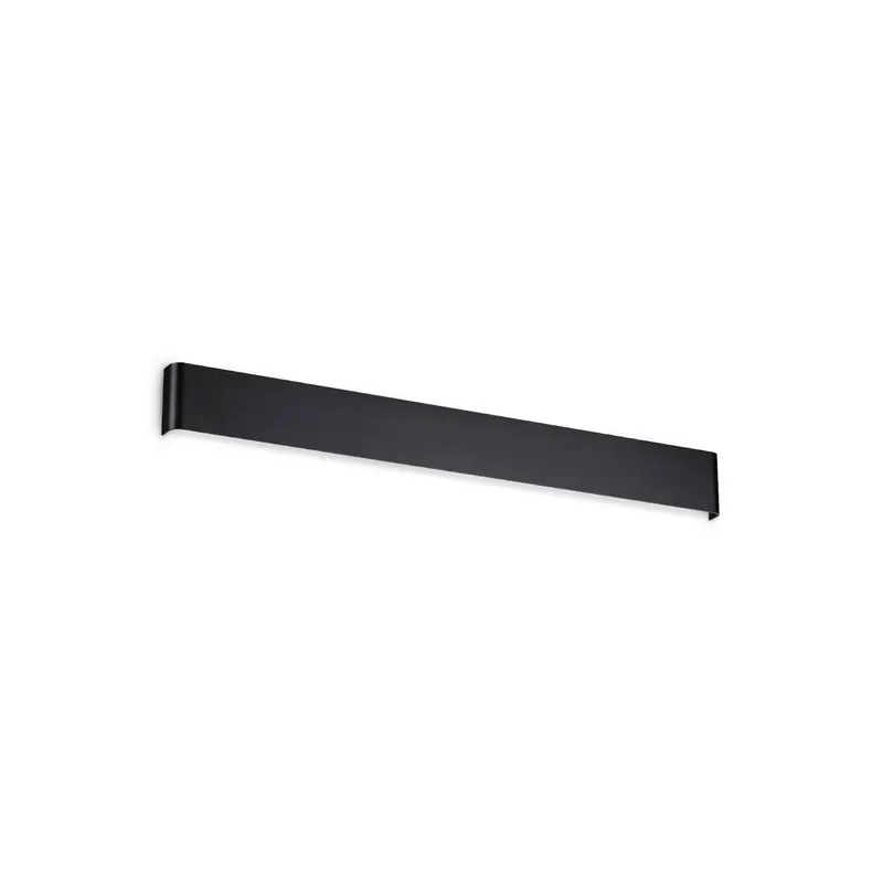 Kinkiet LED IDEAL LUX Delta, czarny, szerokość 83 cm, 3000 K