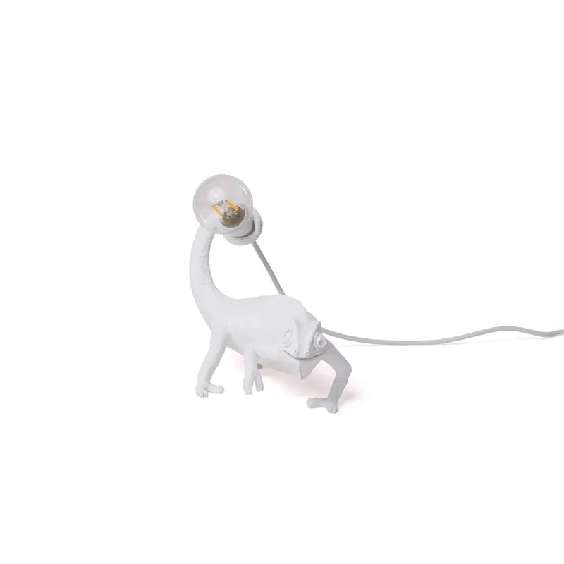 Lampa dekoracyjna LED SELETTI Chameleon Lamp Still, biała, USB