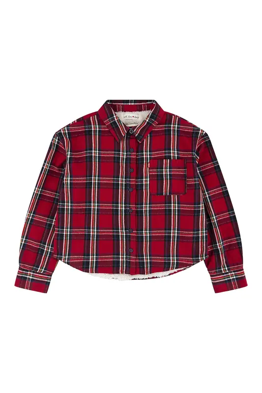 Levi's Girls Lvg Long Sleeve Woven Top Chili Pepper Maat: 14Y | Overhemden Outlet | kids