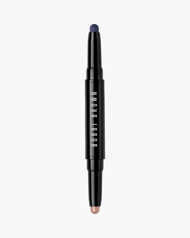 Bobbi Brown Long-Wear Dual-Ended Cream Shadow Stick cienie do powiek w kredce duo kolor Silk / Rich Navy 1,6 g