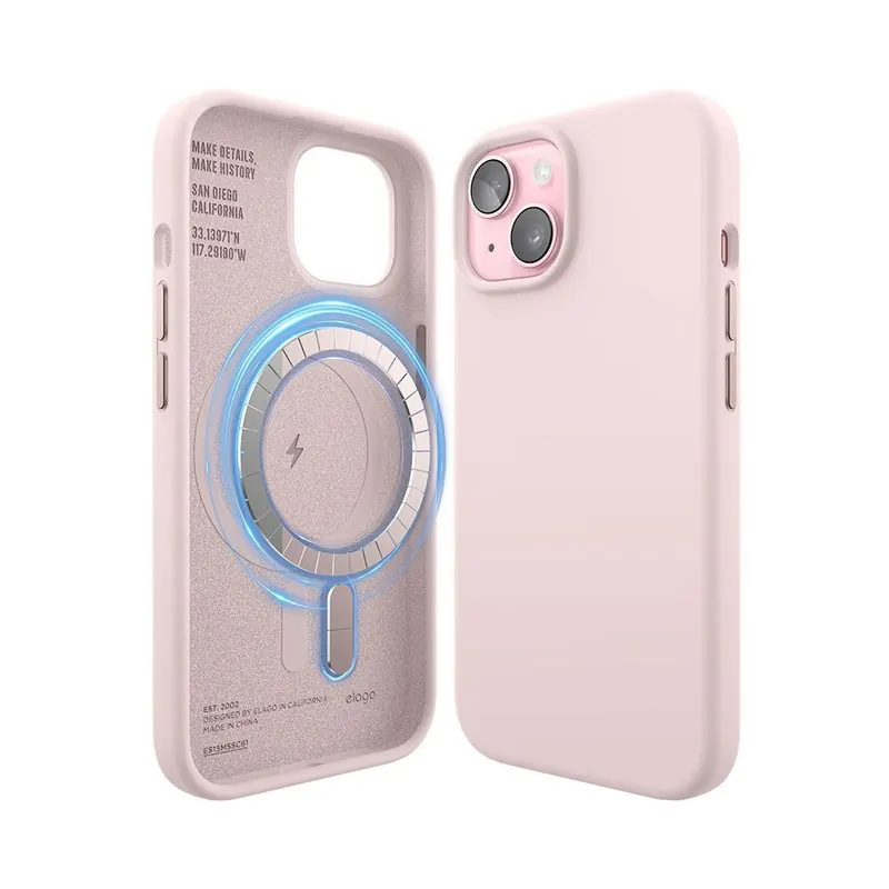 Elago kryt Silicone Case Magsafe pre iPhone 15 Lovely Pink ES15MSSC61…