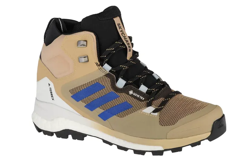 adidas Terrex Skychaser 2 Mid GTX GY5063, Męskie, Beżowe, buty trekkingowe, przewiewna siateczka, rozmiar: 42 2/3