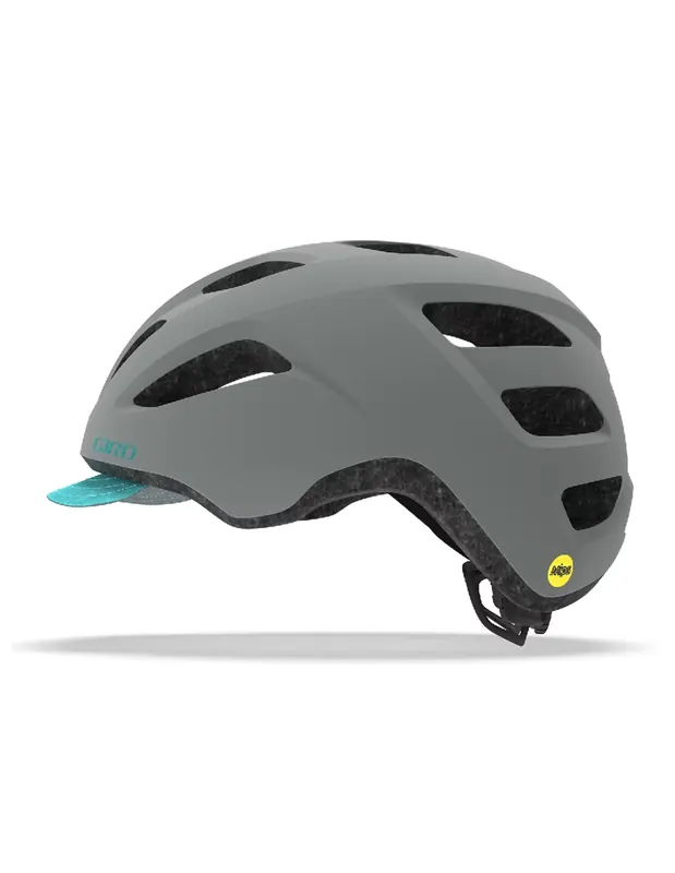 Kask miejski GIRO TRELLA INTEGRATED MIPS matte szary ciemny teal roz. Uniwersalny (50-57 cm) ... (50-57)