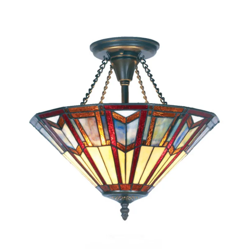 Lampa sufitowa LILLIE w stylu Tiffany