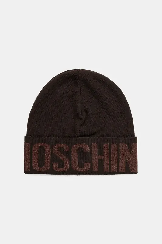Moschino czapka z wełną