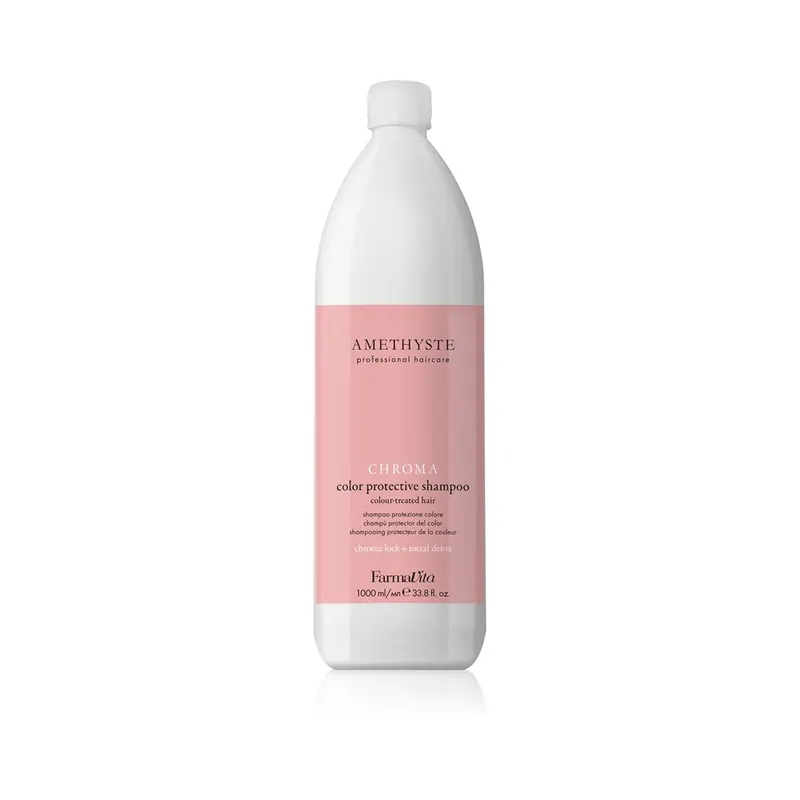 FarmaVita Amethyste Chroma szampon nawilżający i ochronny do włosów farbowanych 1000 ml