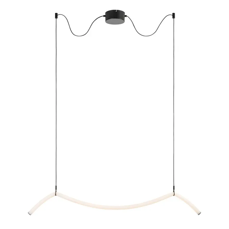 Biała/czarna metalowa lampa wisząca LED ze ściemniaczem Melt – Markslöjd