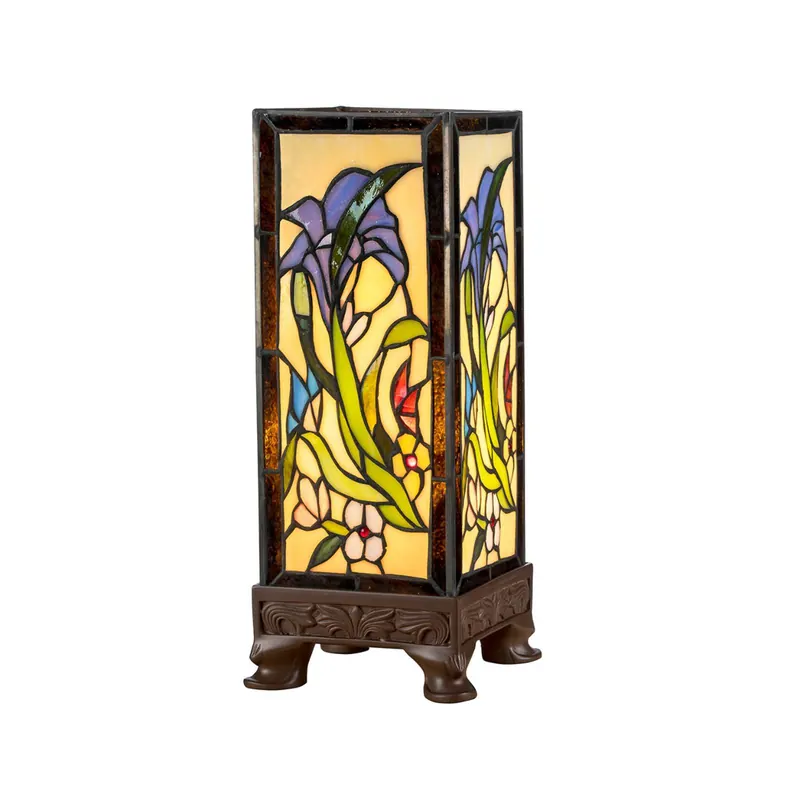 Lampa stołowa KT180029 w stylu Tiffany z czterema nóżkami