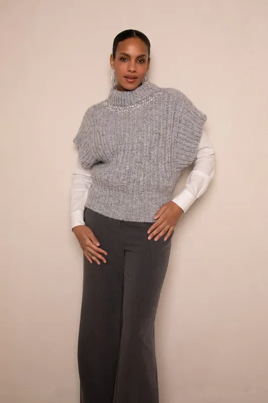 Freebird Lolani Pants Dark Grey Maat: M | Pantalons Outlet | Dames | Grijs