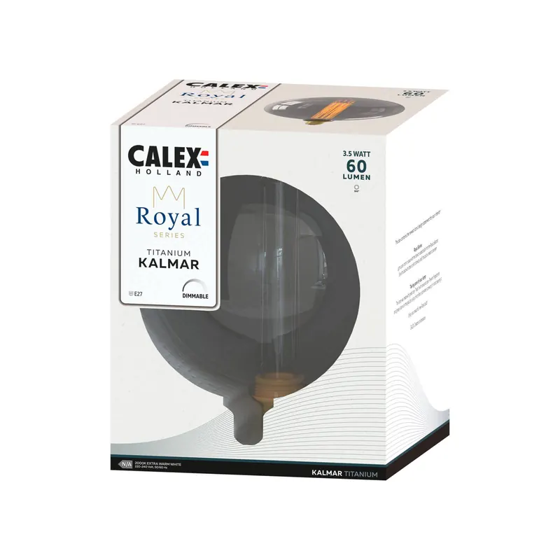 Calex Royal Kalmar LED E27 3,5W 2 000 K dym