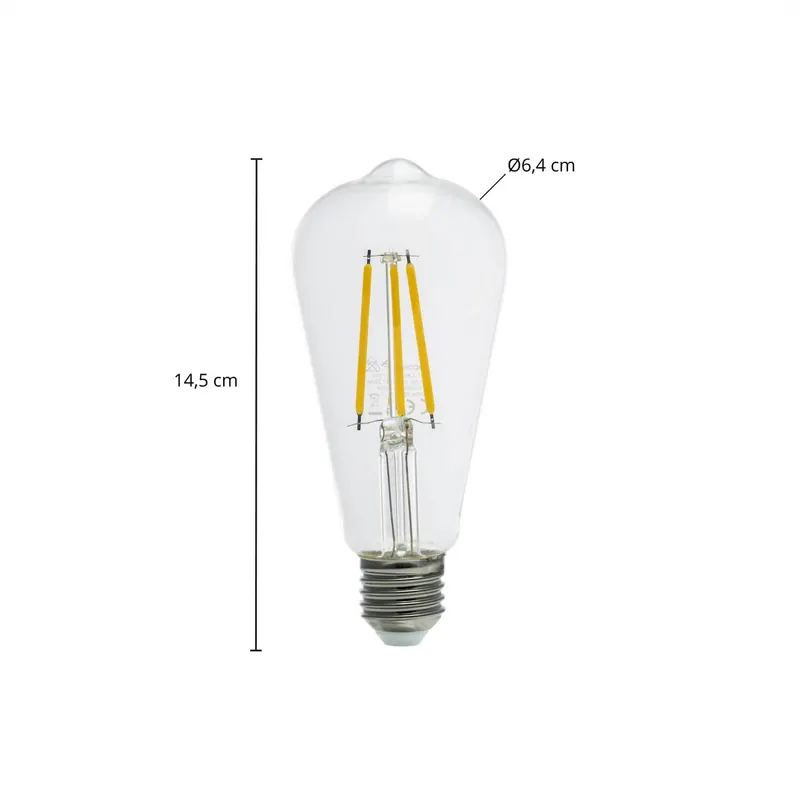 Żarówka LED Arcchio Rustika E27 3,8 W 2700 K 806 lm, przezroczysta