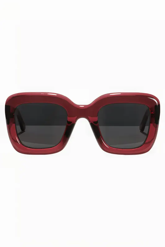 Ace & Tate Brigitte Red Velvet Maat: M | Zonnebrillen Outlet | Unisex | Rood
