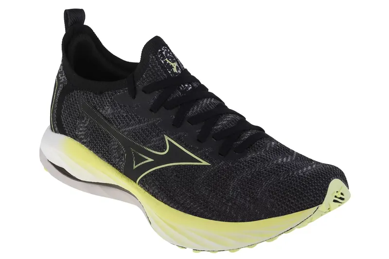 Mizuno Wave Neo Wind J1GC227852, Męskie, Czarne, buty do biegania, tkanina, rozmiar: 42,5