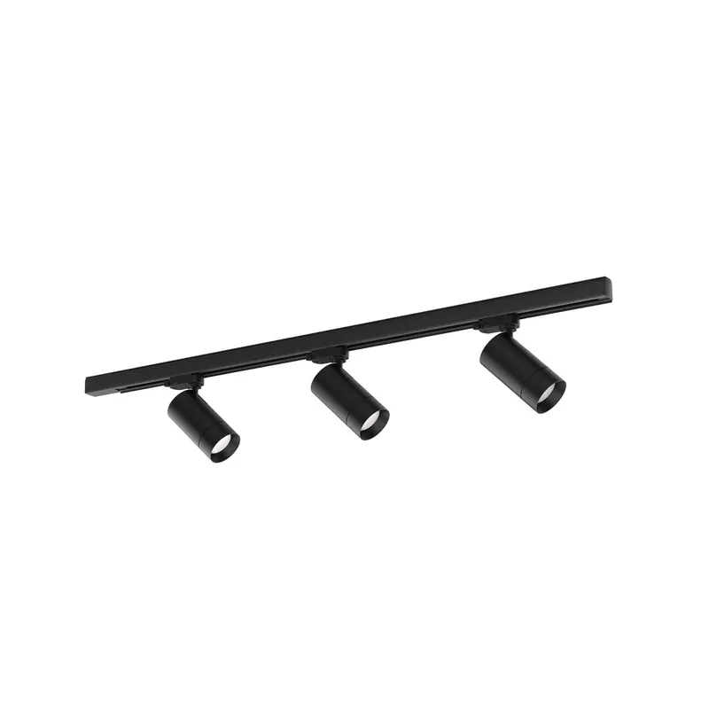 Molto Luce 3-fazowy system szynowy LED Moove, czarny, 3-punktowy