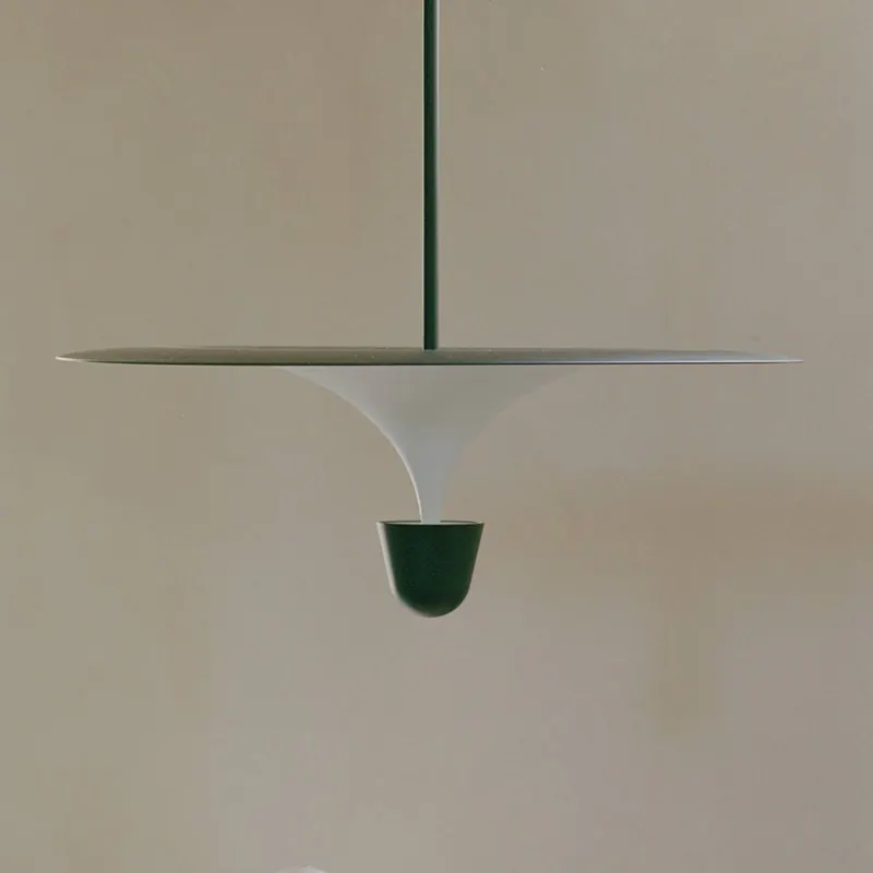 lampa wisząca LED New Works Kantarell, Ø 60 cm, czarna