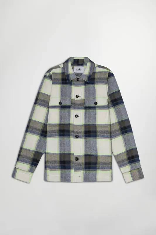 NN.07 Wilas 5265 Light Jacket — Regular Fit Maat: L | Lichte Jassen Outlet | Heren | Blauw