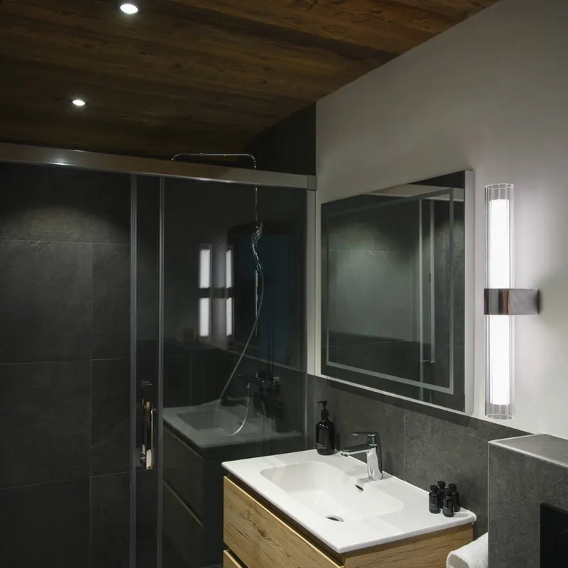 Kinkiet LED do łazienki SLV Lygant double, chrom, aluminium